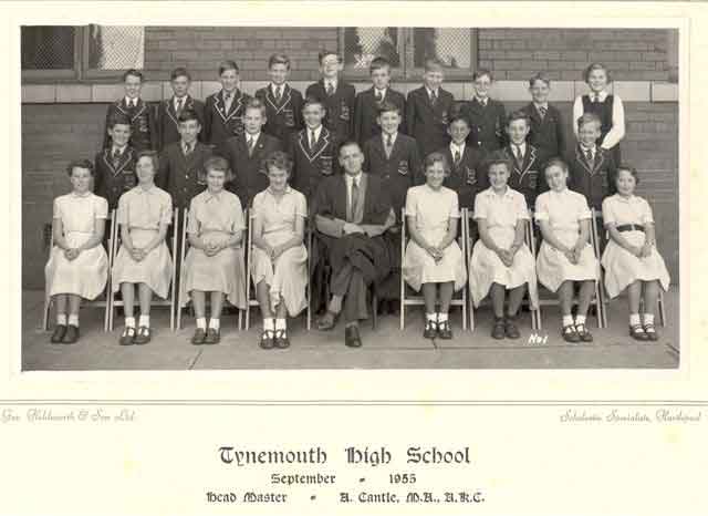 Class photograph - Tynemouth High School September 1955